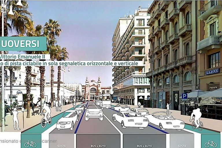 pista ciclabile vittorio emanuele