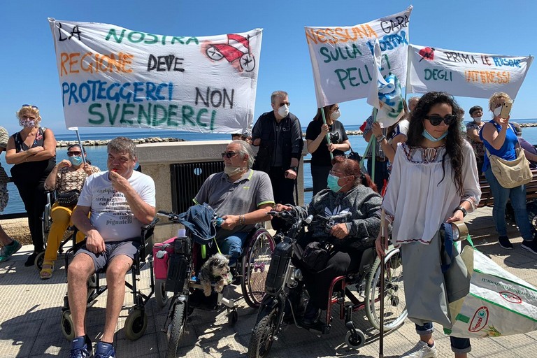 protesta disabili