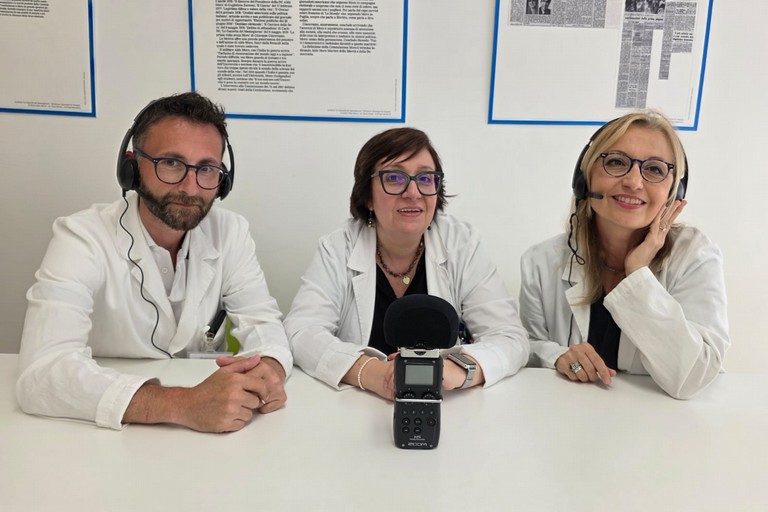 Ricercatori durante la registrazione