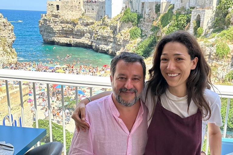 Salvini a Polignano a Mare