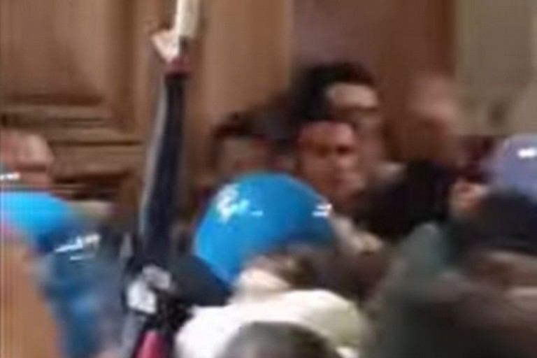 Scontri polizia-Pro Pal