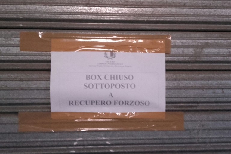 Sequestro box mercato