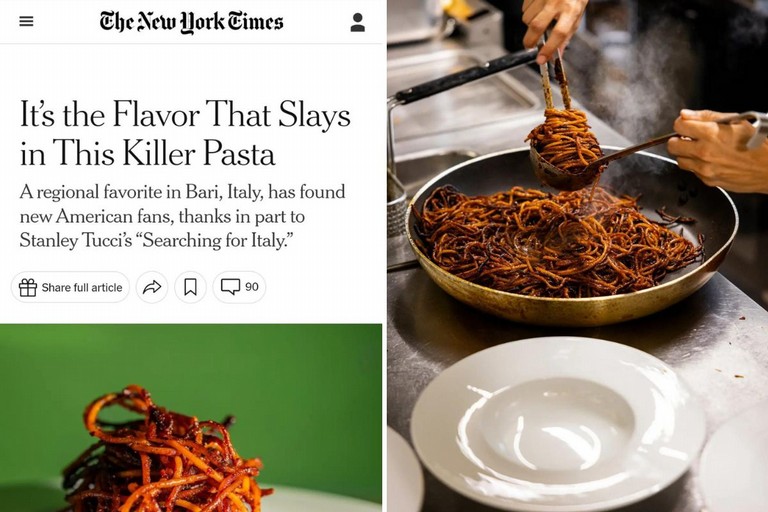 spaghetti allassassina Bari New York Times