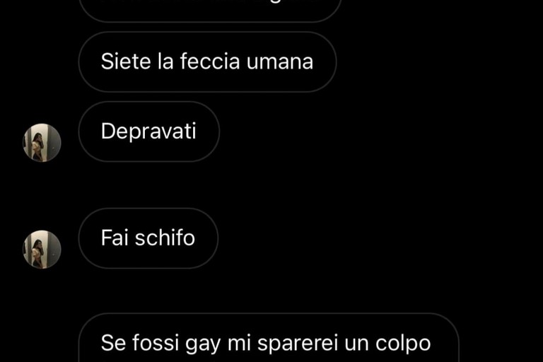 Uno degli screen fatti dalla ragazza