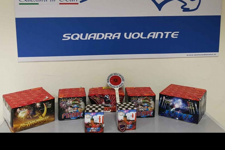 I fuochi d'artificio sequestrati